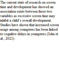 Discussion: Screen time