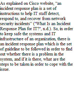Week 3: Incident Response Plan