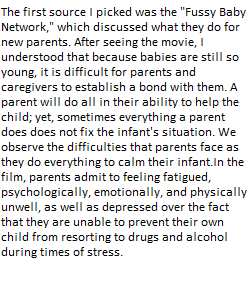 Response 2 - Newborn - Supporting families in the beginning