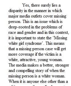 Discussion Thread: Does Media Coverage of Missing White Women Influence Police Response? 1 Aug