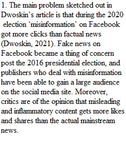 Dwoskin and Noble (The Problem of Misinformation Online)