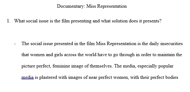 Documentary Film Analysis Proposal, page K12.