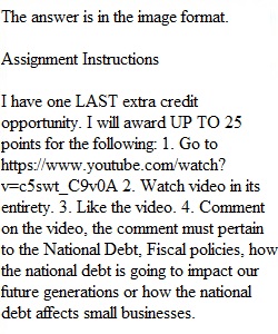 Extra Credit Assignment