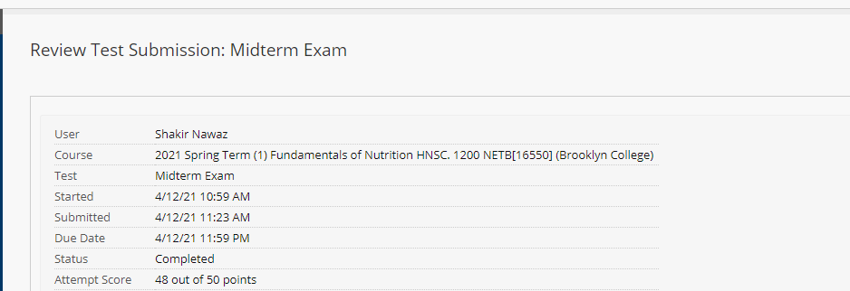 Midterm exam