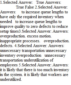 Operations And Supply Chain management-Quiz