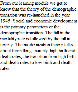 Week 3 Discussion _World Population Trends and Problems