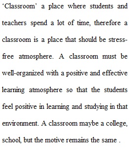 Socio-Emotional Aspects Of The Classroom